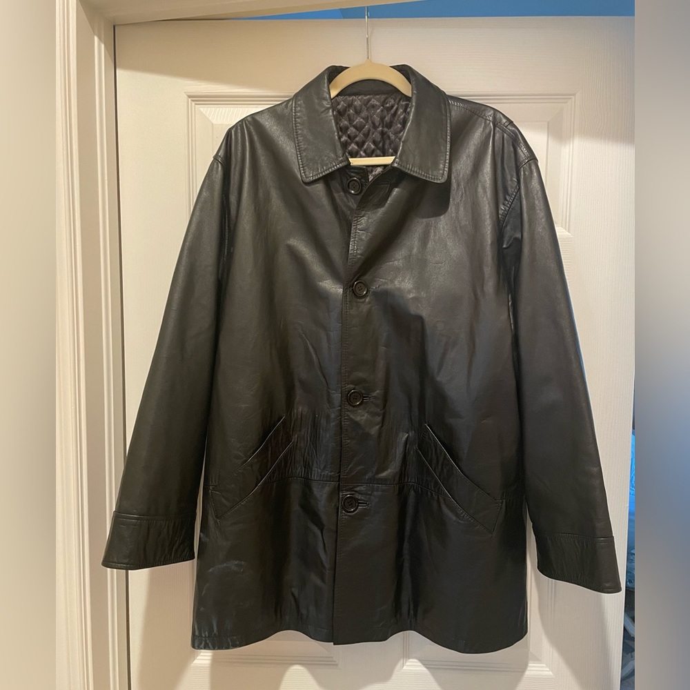 Custom Made Black Leather Jacket by famous Buenos Aires retailer Uru Recoleta